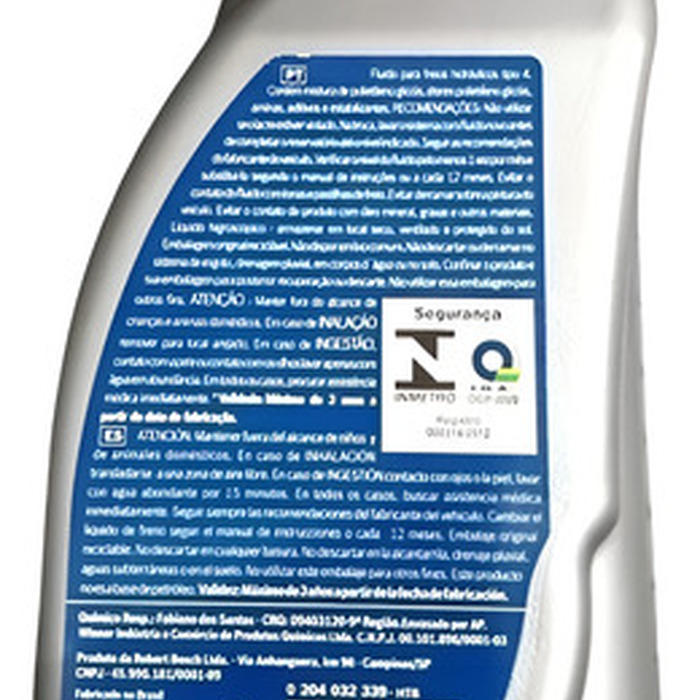 Fluido De Freio Dot 4 500ml