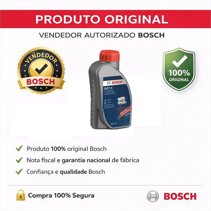 Fluido De Freio Bosch Dot 4 500ml