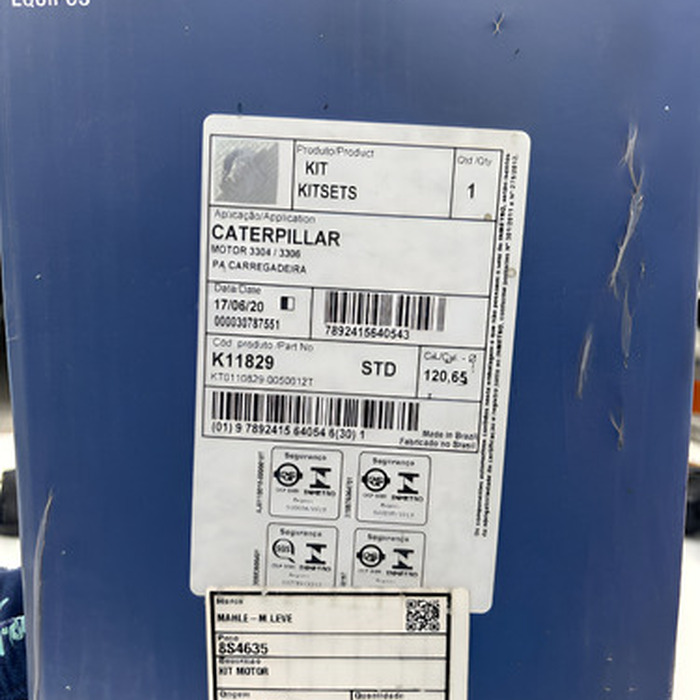 Kit Pistao Motor Cat 8s4635  Kit Retifica Do Motor