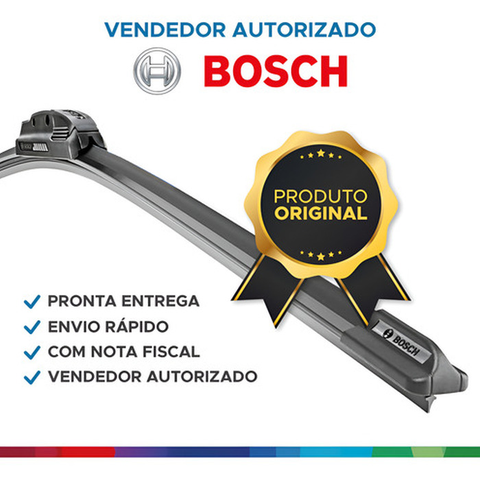 Par de Palhetas Parabrisa Bosch Original Fiat Strada 2010 A 2014
